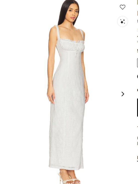 REVOLVE Dresses & Skirts - More to Come Revolve White dress, floral embroidery